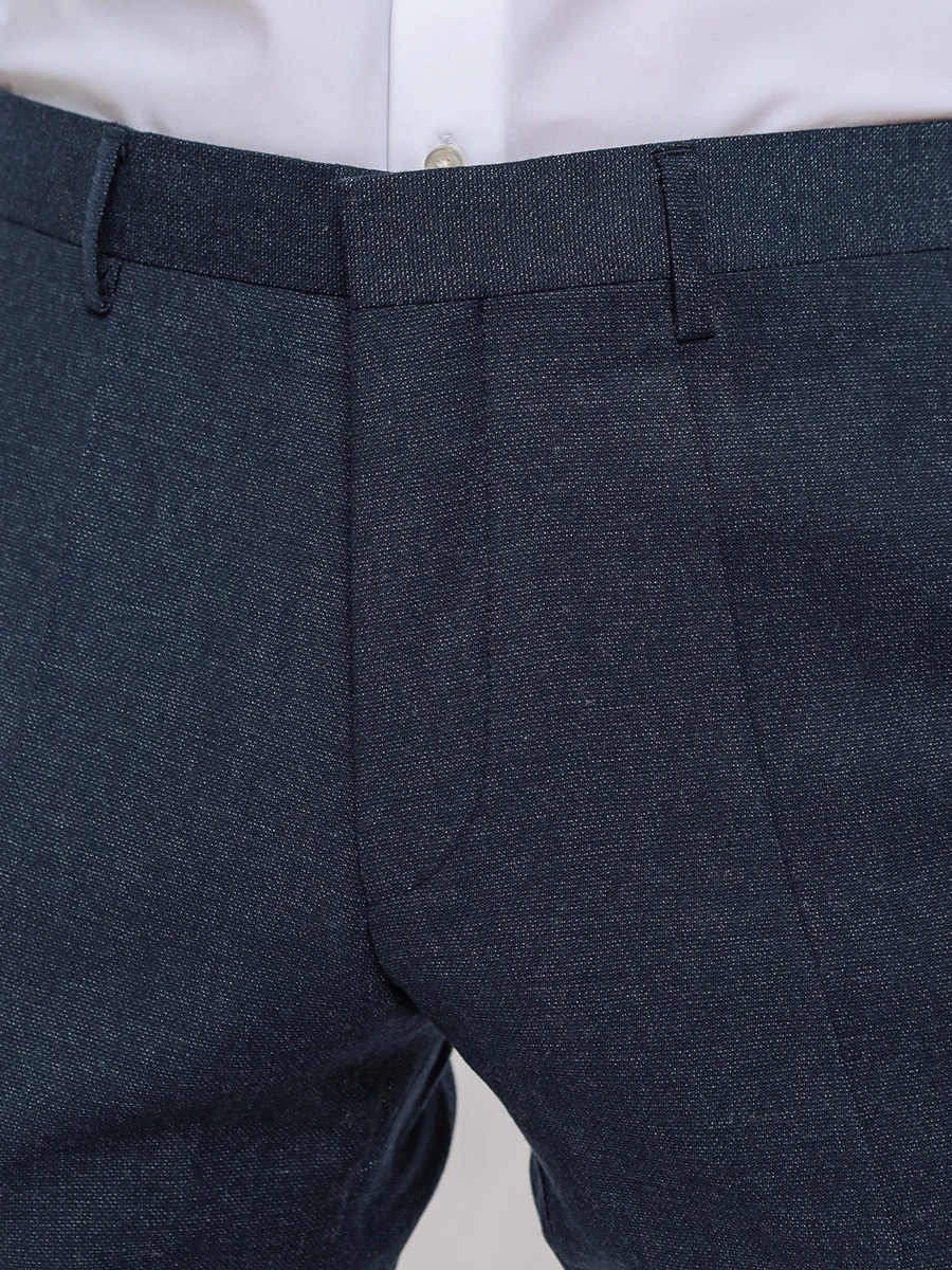 Темно-синие брюки с добавлением шерсти